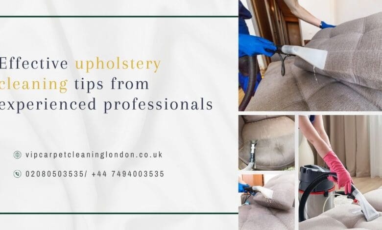 upholstery cleaning london