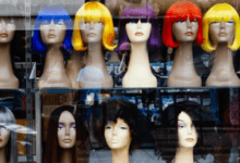 Human Hair Blend Wigs