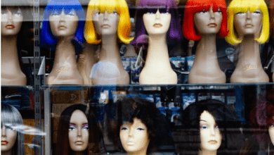 Human Hair Blend Wigs