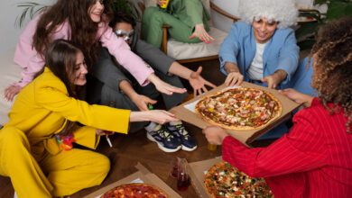 Girls enjoying Neapolitan Pizza party with Pizza Takeaway Stockport